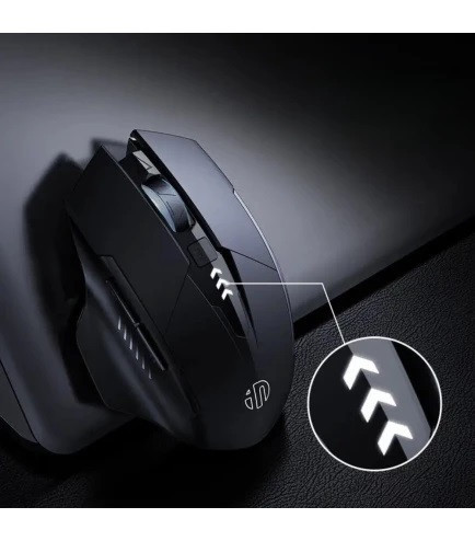 Миша бездротова Inphic F1 з Usb 2.4Gz, акумулятором, 1600 Dpi, mate black З Індикатором Заряда Запоріжжя - фото 7