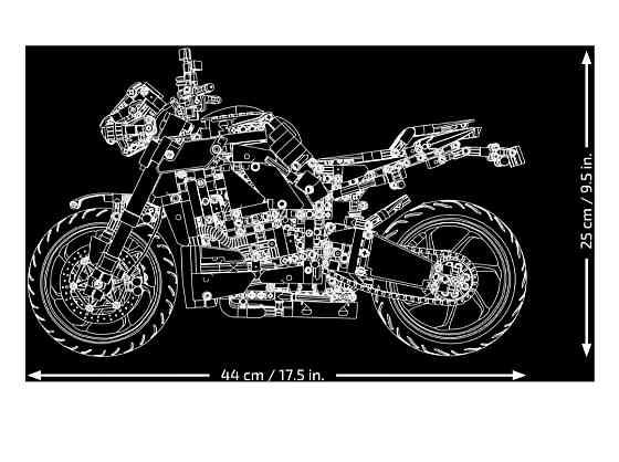 Конструктор Technic Yamaha MT-10 SP 1478 елементів (42159) в масштабе 1:14 мотоцикл ямаха Київ
