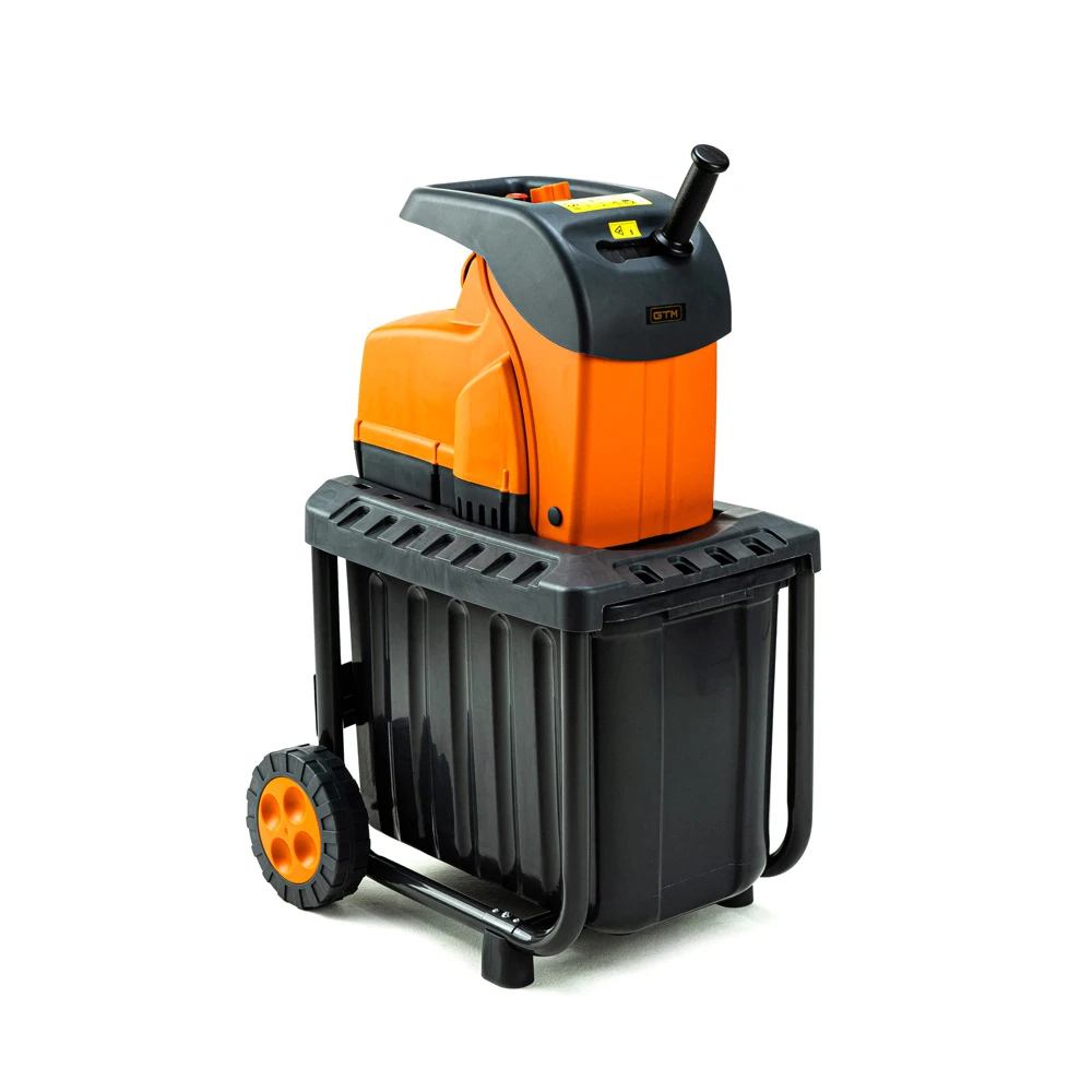 Якісний cадовий подрібнювач GTM DS2800/45, ножовий механізм (DS2800/45) : 2800 Вт, діаметр гілки 45 мм, ніж, контейнер 60 л Київ - фото 1
