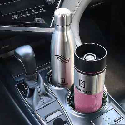 Термокружка Tavialo + 2 ущільнювальних кільця 420 мл Рожевий (190420111) Винница