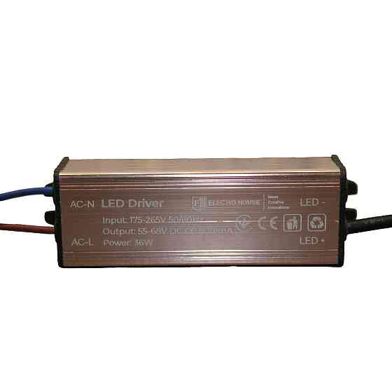 Драйвер для LED панелей 36 Вт, 55-68 В Дніпро