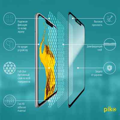 Стекло защитное Piko Full Glue Huawei P Smart Plus (1283126487880) Винница