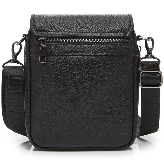 Кожаная мужская сумка-мессенджер через плечо черная Tiding Bag TD-23433 Киев - изображение 5