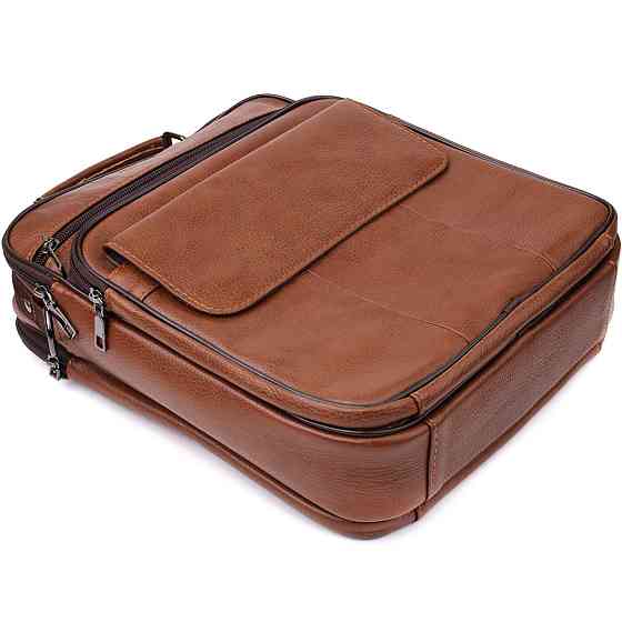 Мужская сумка с ручкой для переноса в руке из натуральной кожи Vintage 23025 Светло-коричневый Киев