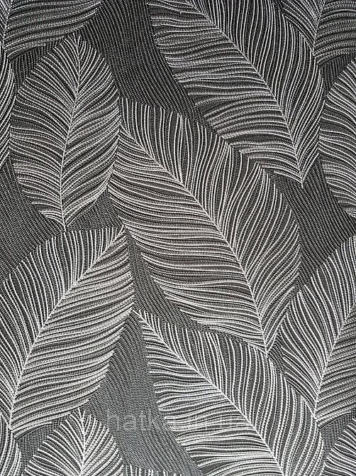 Шпалери метрові вініл на флізелін Erismann Nature soul листя структурні чорні сріблясті 3д Київ - фото 1