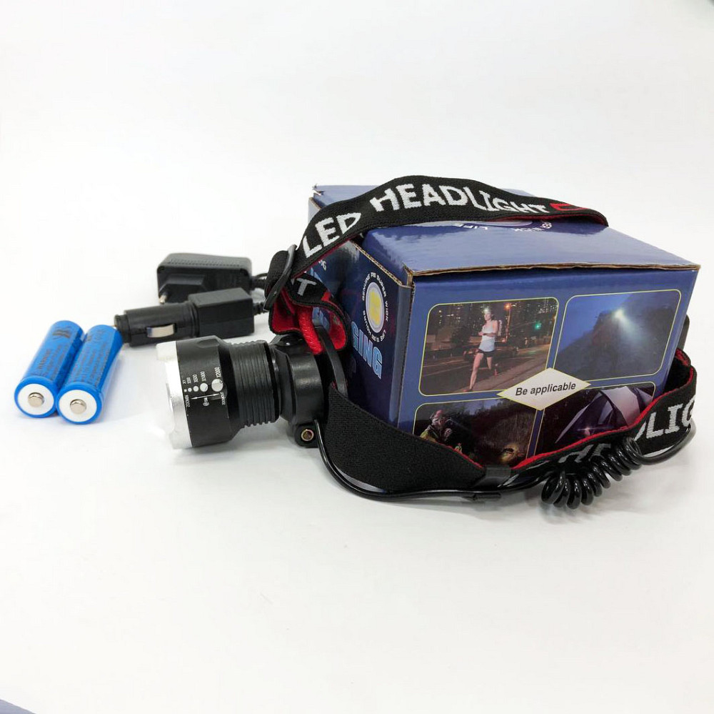 Налобный фонарь для автомеханика X-Balog, Мощный фонарь на голову Компактный налобный PU-12 Львов - изображение 2