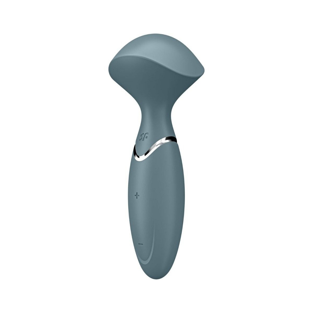 Универсальный компактный мощный массажер Satisfyer Mini Wand-er серый Sex Aura Киев - изображение 1