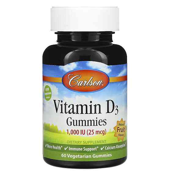 Витамин D3 Carlson Vitamin D3 1000 IU 60 soft gels Луцк
