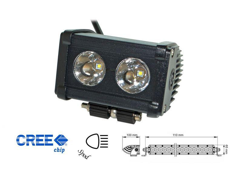 Фара додаткового світла D - 20W / Spot спрямований промінь світла кут свічення 30 ° вольтаж 12-24V Харків - фото 1