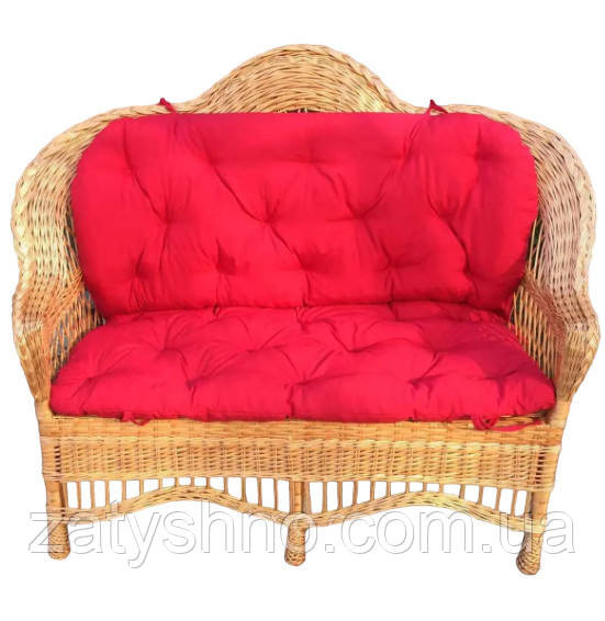 Диван плетений з накидкою великий Київ - фото 1