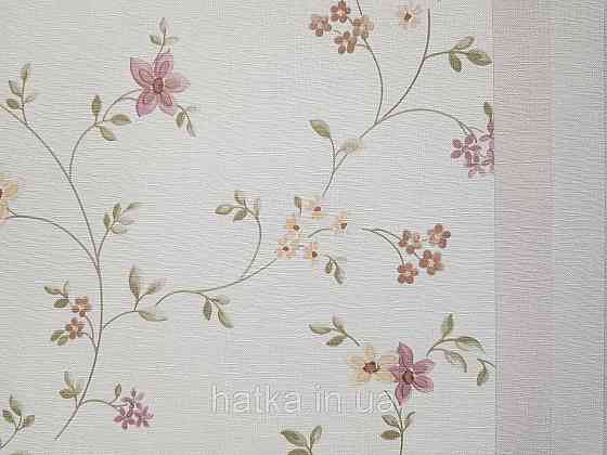 Шпалери вінілові на флізеліні A.S.Creation Maison charme 0.53x10 прованс квіти листя коричневі жовті Київ