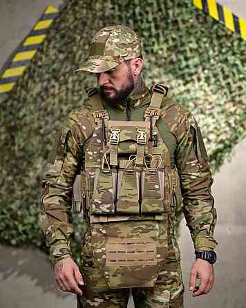 Плитоноска 4 швидкі скидання з напашником мультикам frezzi РП7349 Київ