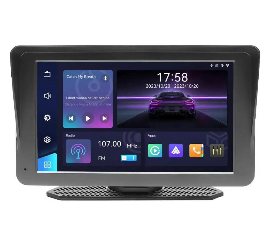 Монітор автомобільний портативний CandAuto 701W 9495 Carplay, 7-дюймовий Вінниця - фото 1