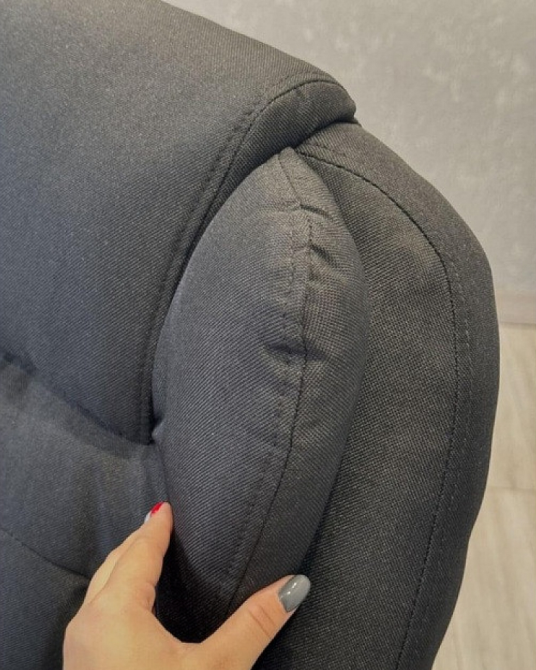 Крісло КОМПЮТЕРНЕ офісне ортопедичне ергономічне комп'ютерне м'яке з підставкою для ніг і масаже-ром з тканини посилене Львів - фото 8