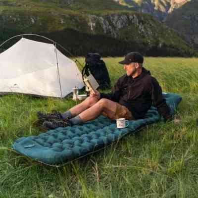 Матрас надувной Naturehike CNK2550WS019, 200х125х6.5 см, зелений, із вбудованою помпою (6977465869616) Вінниця