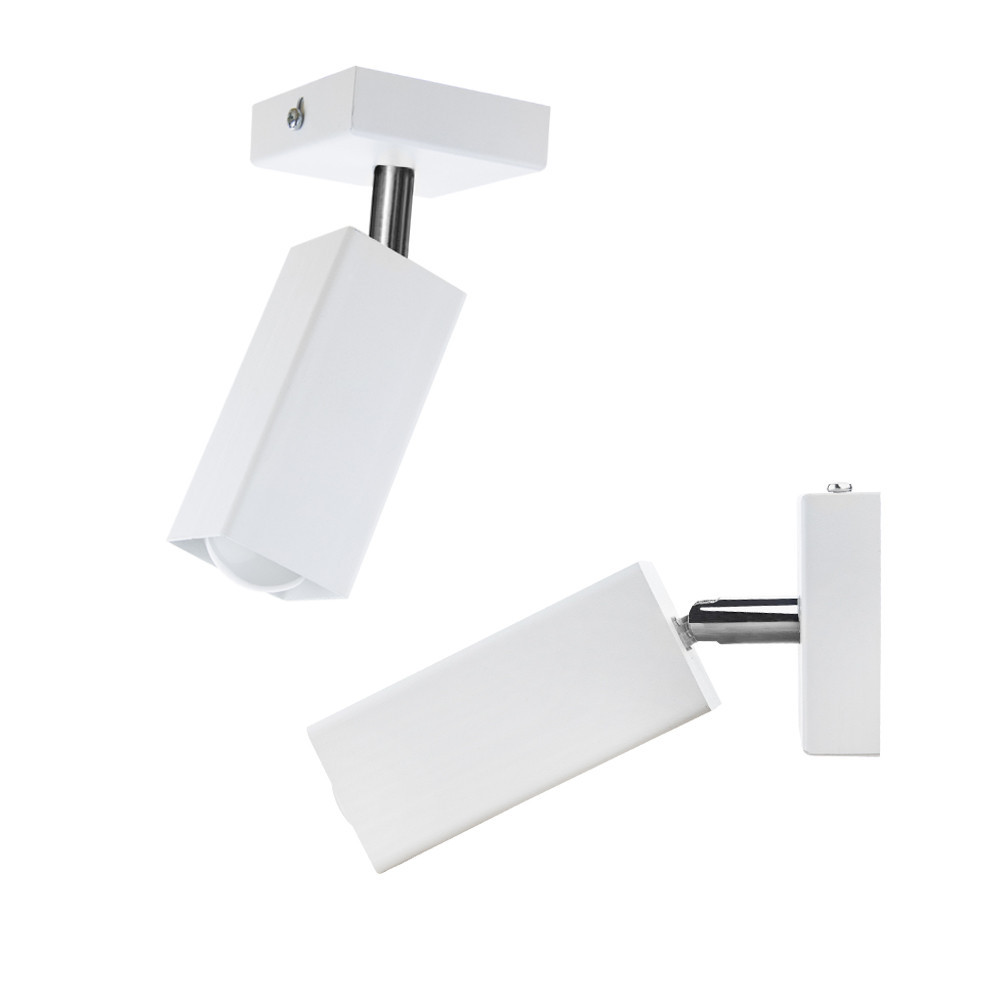 Потолочный поворотный светильник накладной Е27 белый Crocus SQ 1105-1 Киев - изображение 1