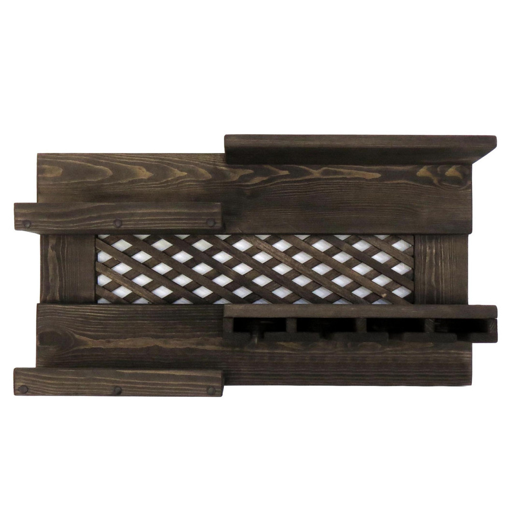 Настенная винная полка 