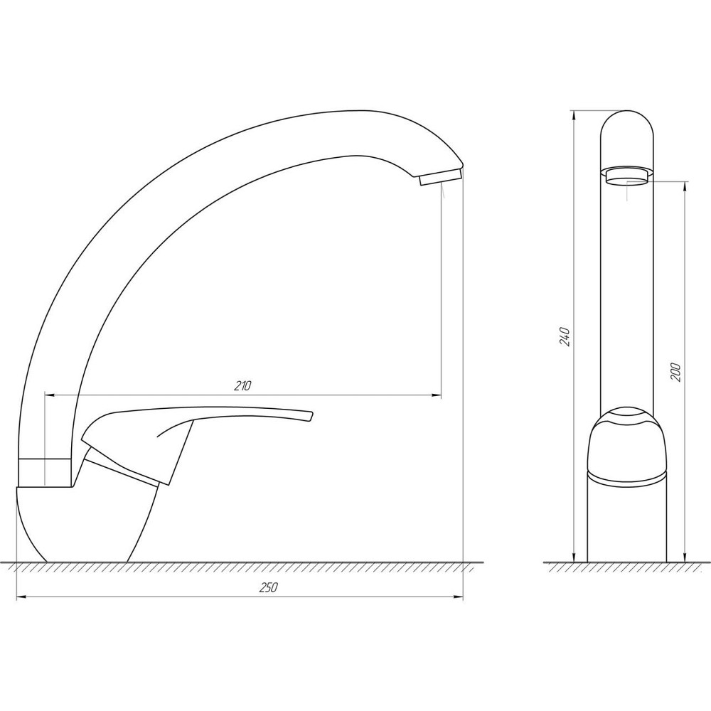 Змішувач для кухні Globus Lux Solly GLSO-0203S-10-BB (000021920) Київ - фото 6