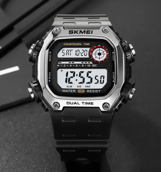 Часы мужские спортивные наручные Skmei 2126 (Серебристый) Винница - изображение 4