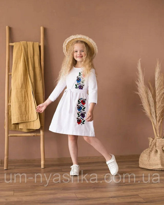 Детское платье-вышиванка вышитое платье 
