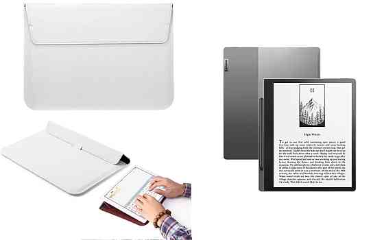 Чехол-конверт VitoCase для Lenovo Lenovo Smart Paper Storm, с функцией подставки для книги Белый Киев