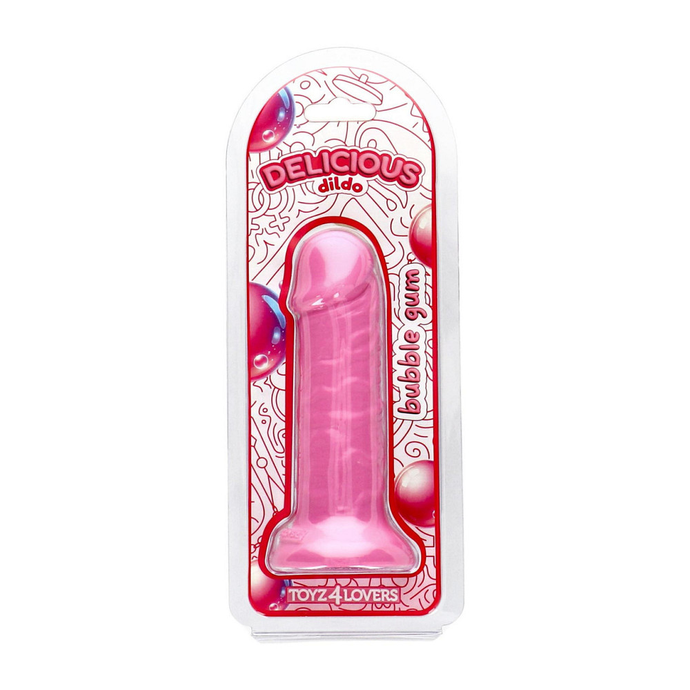 Фалоімітатор з ароматом жуйки - Toyz4lovers Delicious Dildo Bubble Gum, 15 см Sex Aura Київ - фото 2