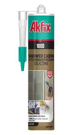 Герметик силіконовий для душових кабін білий, 280мл Akfix Харків