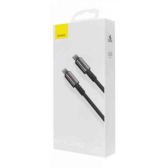 Кабель Baseus Tungsten Gold Type-C to Type-C 100W 2м чорний Львів