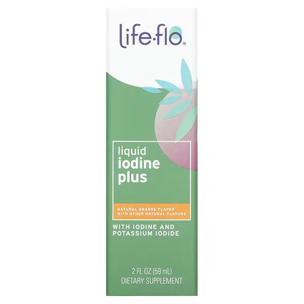 Йод (Liquid Iodine Plus), Life Flo Health, с йодидом калия, 150 мкг 59 мл со вкусом апельсина Київ - фото 1