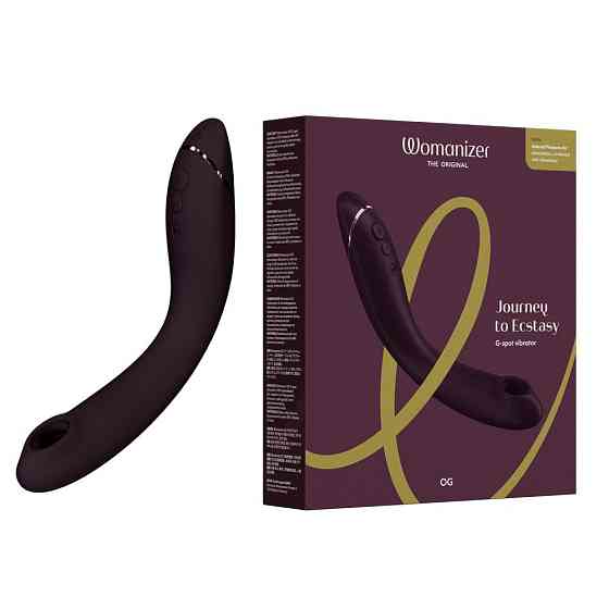 Вибратор для точки G c вакуумной стимуляцией Womanizer OG Aubergine Sex Aura Киев