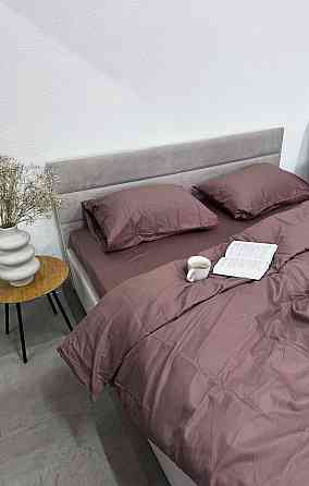 Ecotton Комплект постільної білизни Ecotton Євро 210х220 см однотонний коричневий Stucco Киев