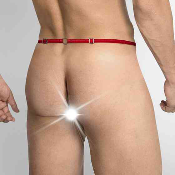 Чоловічі труси XS-2XL із силіконовою анальною пробкою Art of Sex - Joni plug panties size L Red Sex Aura Київ