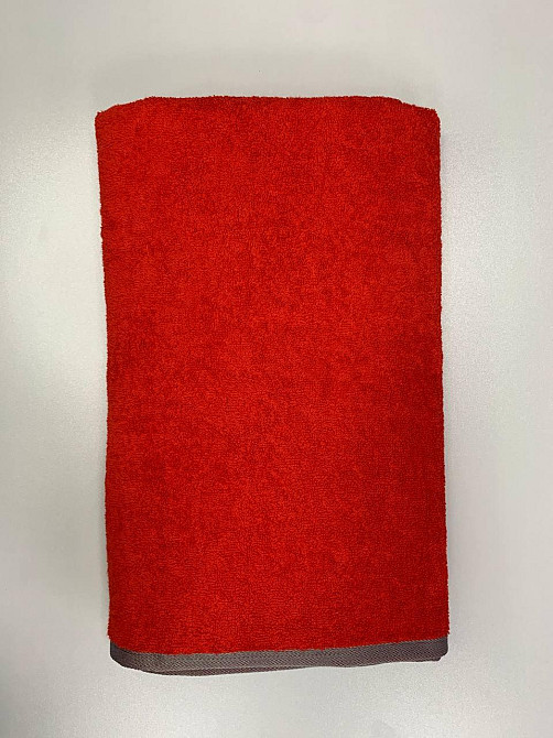 Махровое полотенце Ideal Textile 90х160 см однотонное в асорт. (56860798) Красный Черновцы - изображение 4
