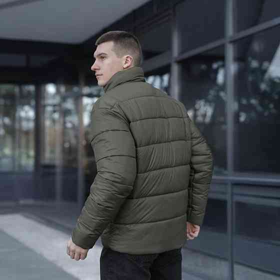 Чоловіча зимова куртка хакі Pobedov Bubble Gum Київ