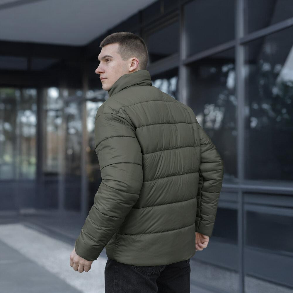 Чоловіча зимова куртка хакі Pobedov Bubble Gum Київ - фото 3