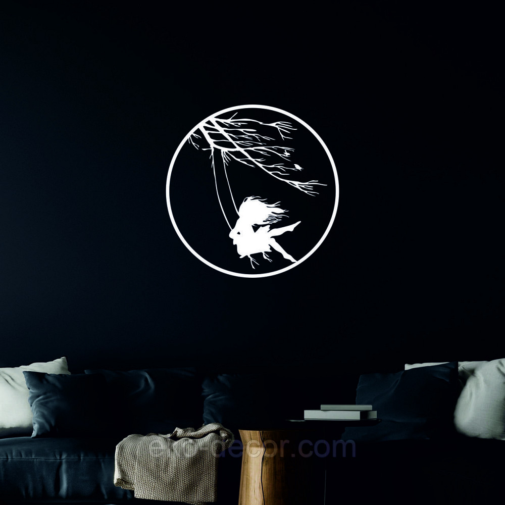 Декоративне настінне Панно «Дівчинка та голуб» Декор на стіну 50*44 см, Білий Київ - фото 7