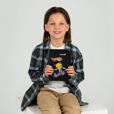 Пенал Kite 622-2 Hot Wheels, 1 відділення, 2 відворот (HW25-622-2) Винница - изображение 7
