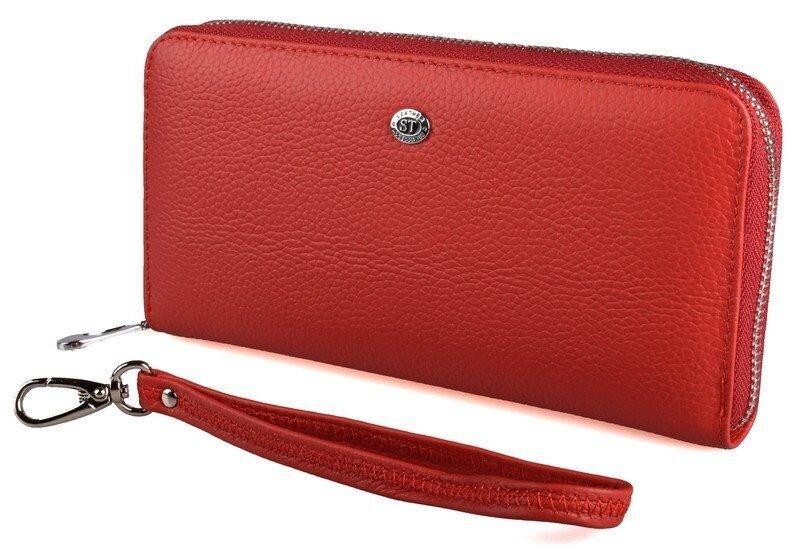 Гаманець жіночий на блискавці Червоний (ST Leather) Київ - фото 5