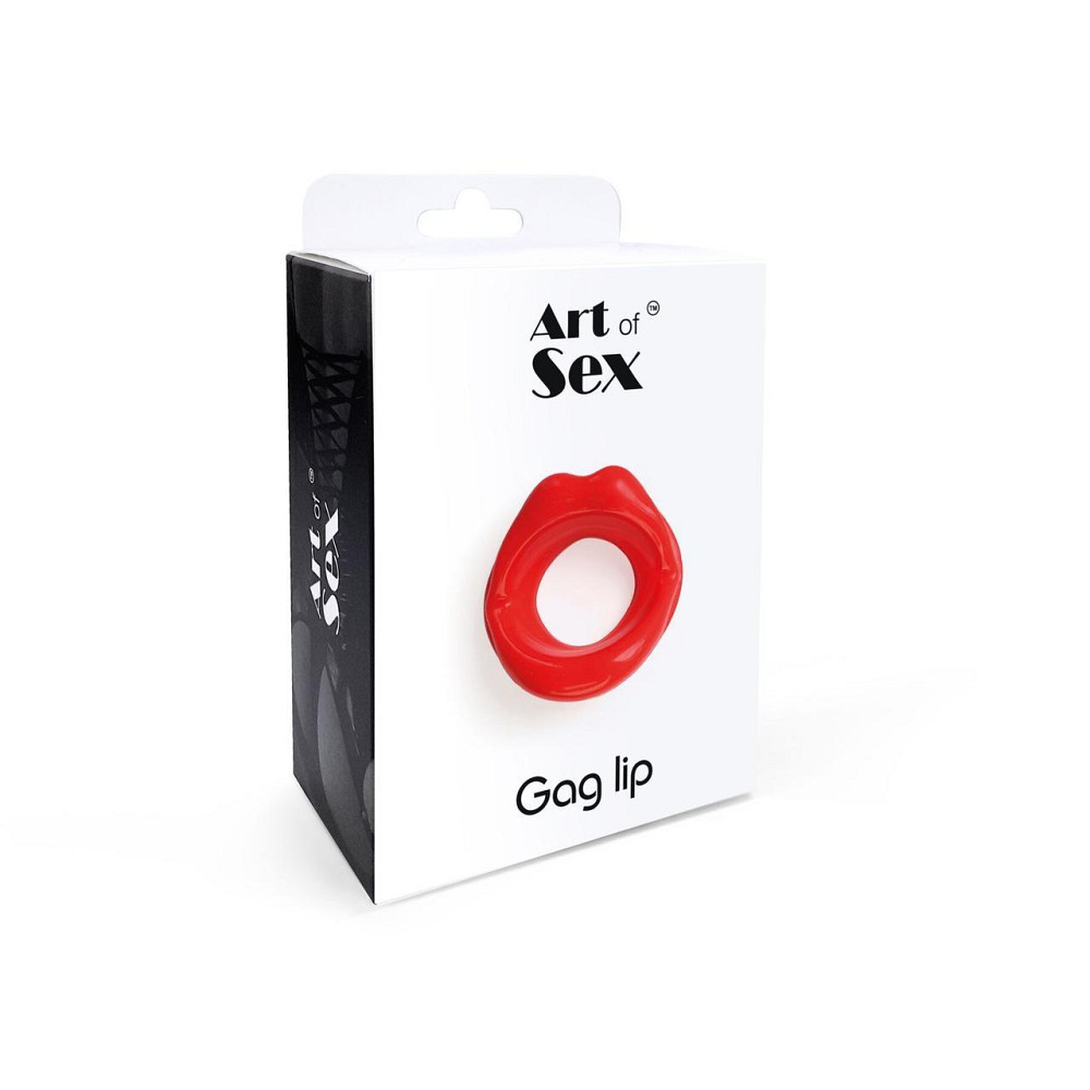 Кляп-расширитель в форме губ Art of Sex – Gag lip, красный Sex Aura Киев - изображение 4