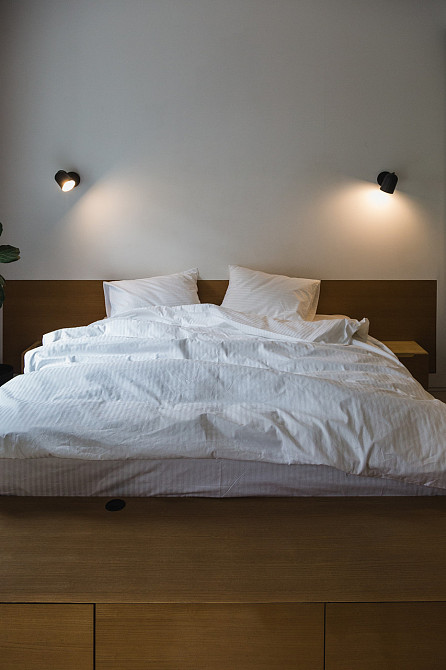 Ecotton Комплект постільної білизни Ecotton Євро 210х220 см готельний із Страйп-сатину білий по Коломия - фото 5