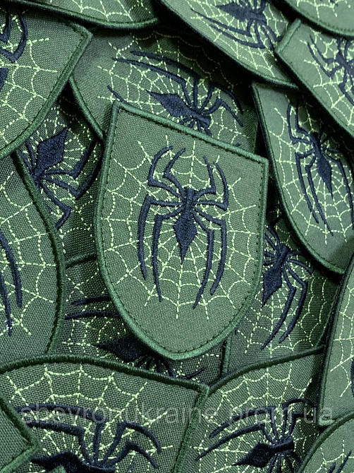 Шеврон ПАВУК (Форма щит. На липучці) Розмір 9x7см Київ - фото 2