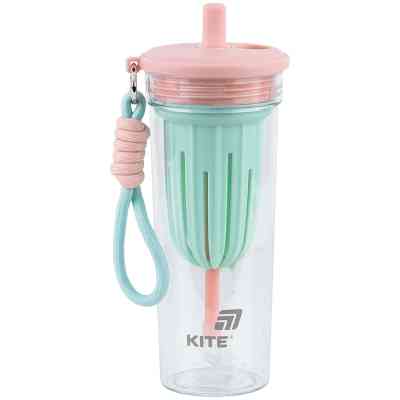 Пляшка для води Kite 650 мл, рожево-зелений (K25-1219-1) Вінниця