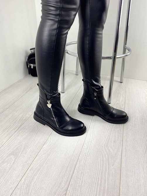 Черевики жіночі D and V чорні натуральна шкіра зимові 40р. (2534) Коломия - фото 3