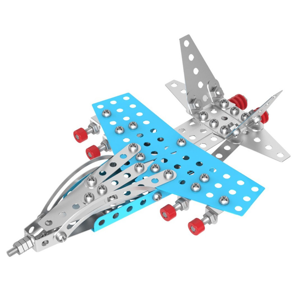 Дитячий металевий конструктор "Винищувач" 4937TXK 176 деталей Вінниця - фото 2