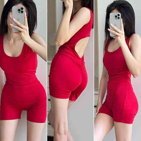 Женский комбинезон с открытой спиной плотный микродайвинг Одесса