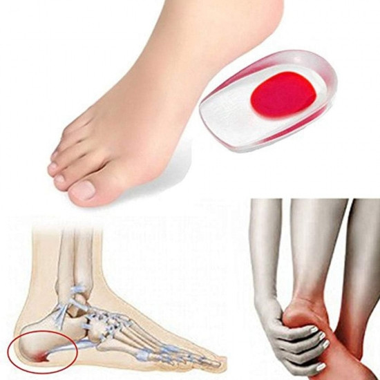 Силиконовая стелька под пятку (Красный) Винница - изображение 3