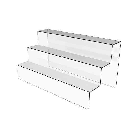 Товарная горка EKOSTAR на 3 ступеньки из акрила 300х150х150 Киев