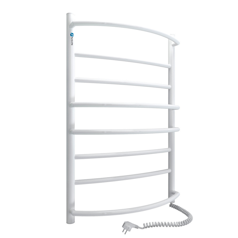 Полотенцесушитель электрический NAVIN Омега 530х800 белый 12-015030-5380 Киев - изображение 1