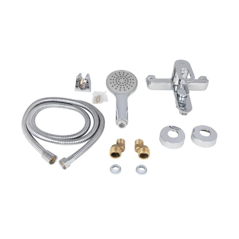 Змішувач для ванни Lidz Latwa 006 з душовим гарнітуром хром Київ - фото 6