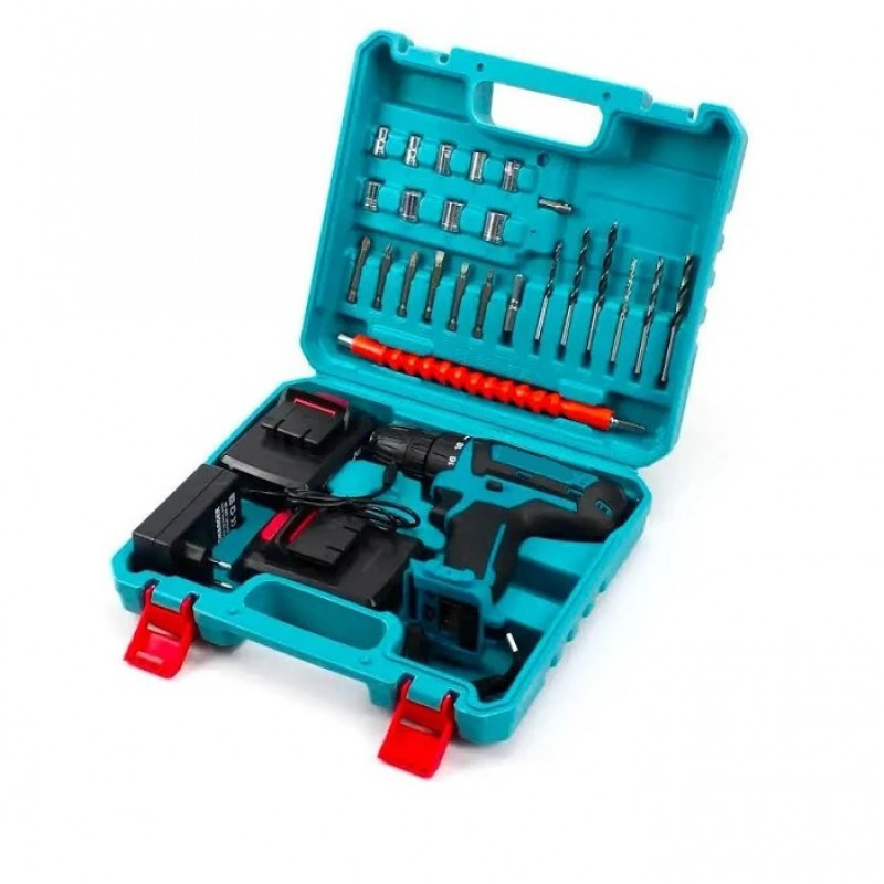 Аккумуляторный шуруповерт 24V с насадками в кейсе, реверс, 2 скорости, подсветка, модель 9499 – компактный Одесса - изображение 4